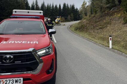 Motorradunfall auf der L148 Weinebene Landesstraße