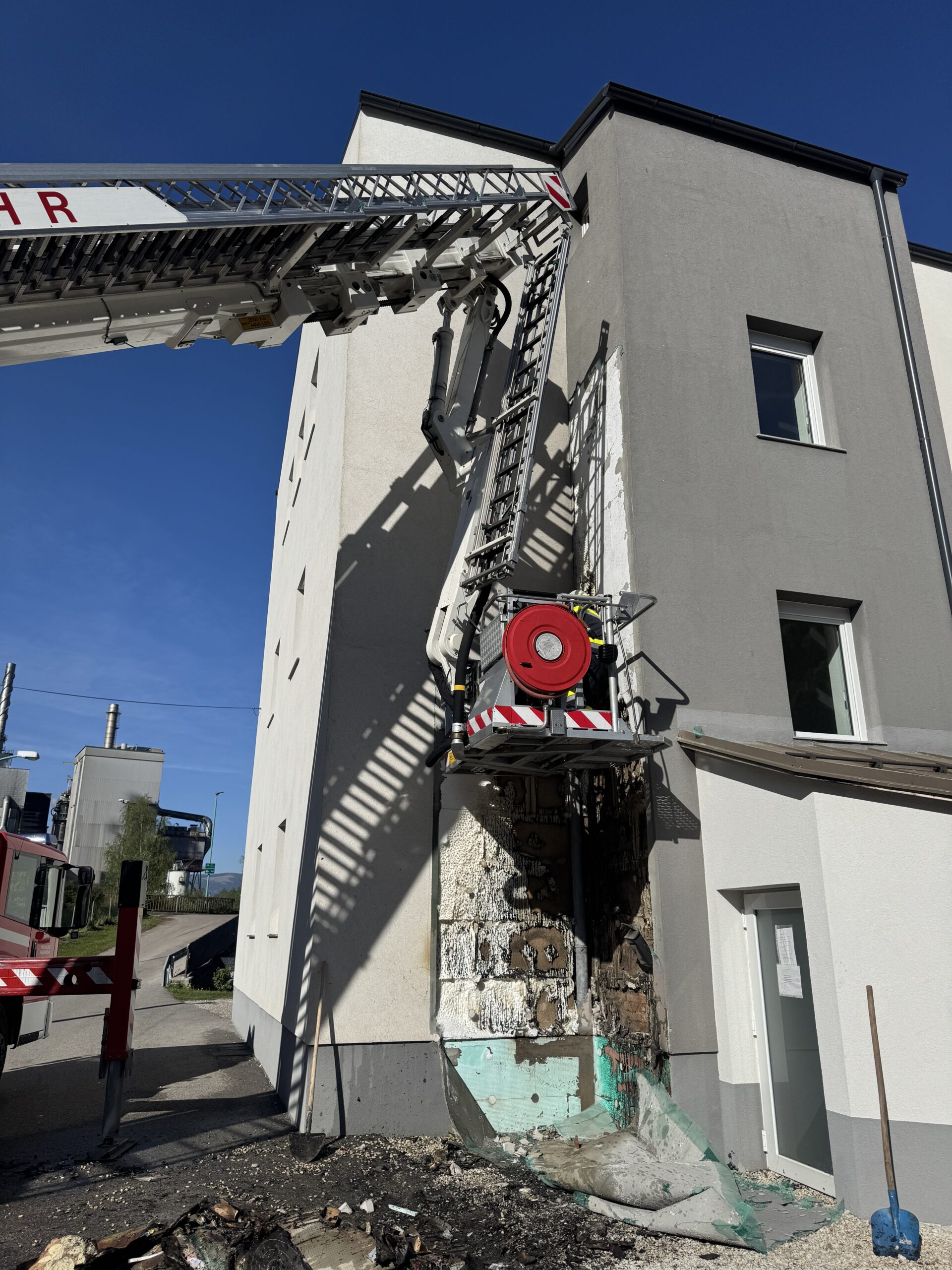 Brand eines Müllcontainer